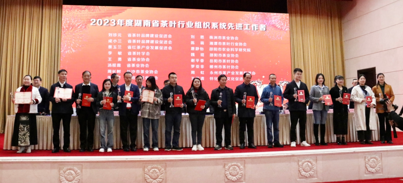 湘豐茶業(yè)集團董事長湯程霖獲“2023湖南茶行業(yè)先進工作者”稱號！